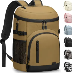 Cooler Backpack Insulated Waterproof,30 Cans Backpack Coolers Leakproof Lunch Backpack for Men Women Portable Soft Cooler Bag for Beach Camping Travel Picnic