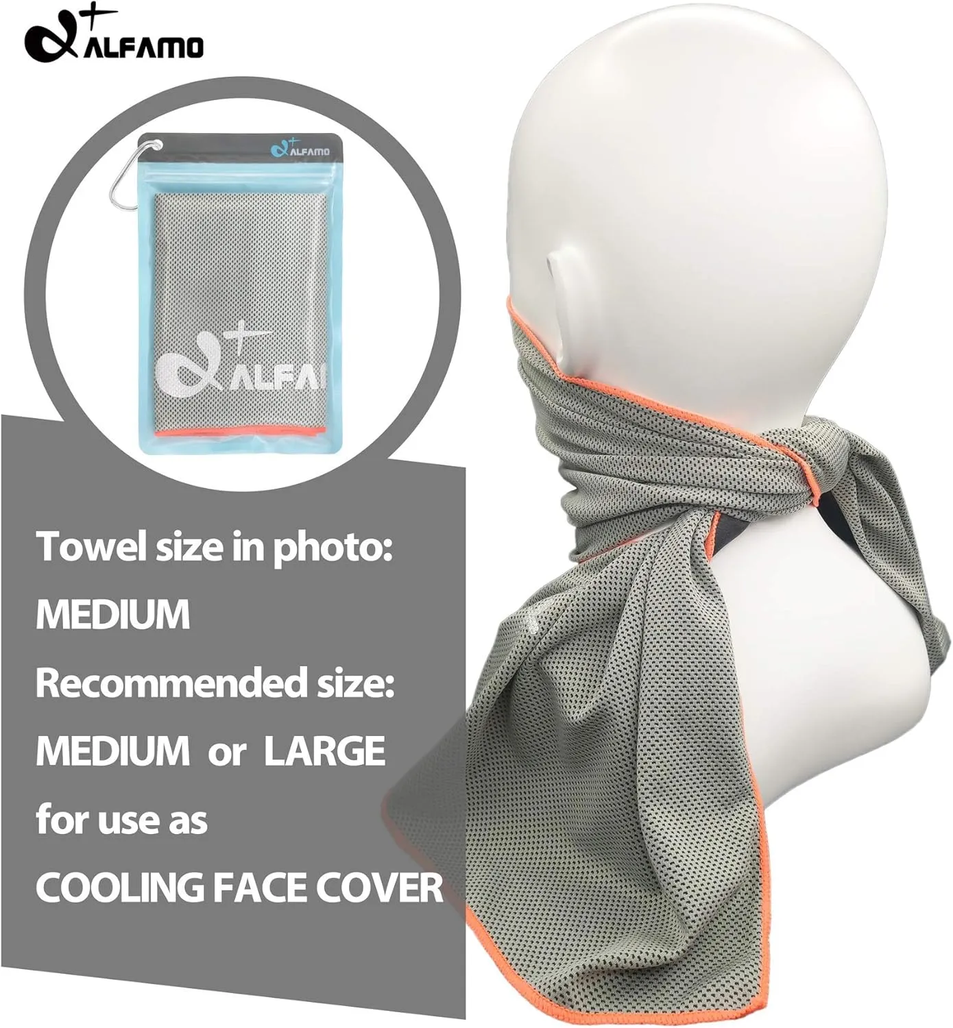 Cooling Towel for Sports, Workout, Fitness, Gym, Yoga, Pilates, Travel, Camping & More