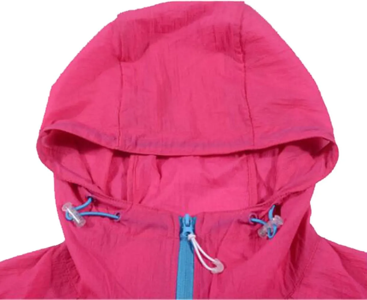Couples Solid Breathable Anti-UV Quick Dry Coat Outdoor Climbing Skin Coat Hooded Suit