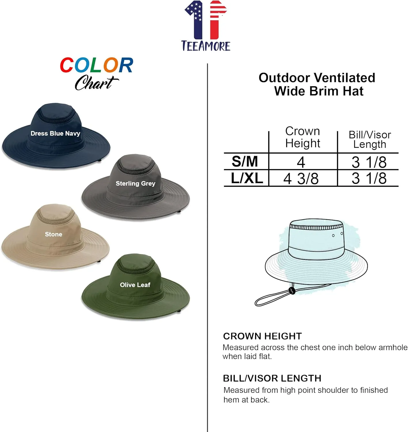 Custom Embroidered Brim Hat Add Your Design Logo Adjustable UPF 30  Travel Fishing Sun Hats