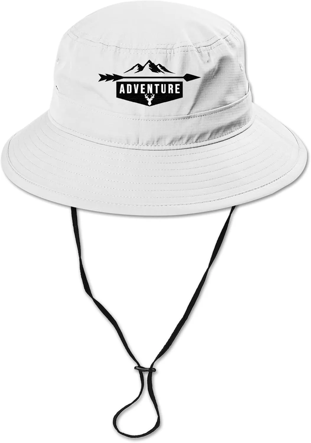 Custom Embroidered Bucket Hat Add Your Text Design Logo Adjustable UPF 30  Travel Fishing Sun Hats