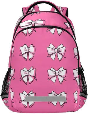 cute Bow Tie 3 Design Waterproof Backpack - Casual Outdoor Sports Daypack with Ergonomic Shoulder Straps#423