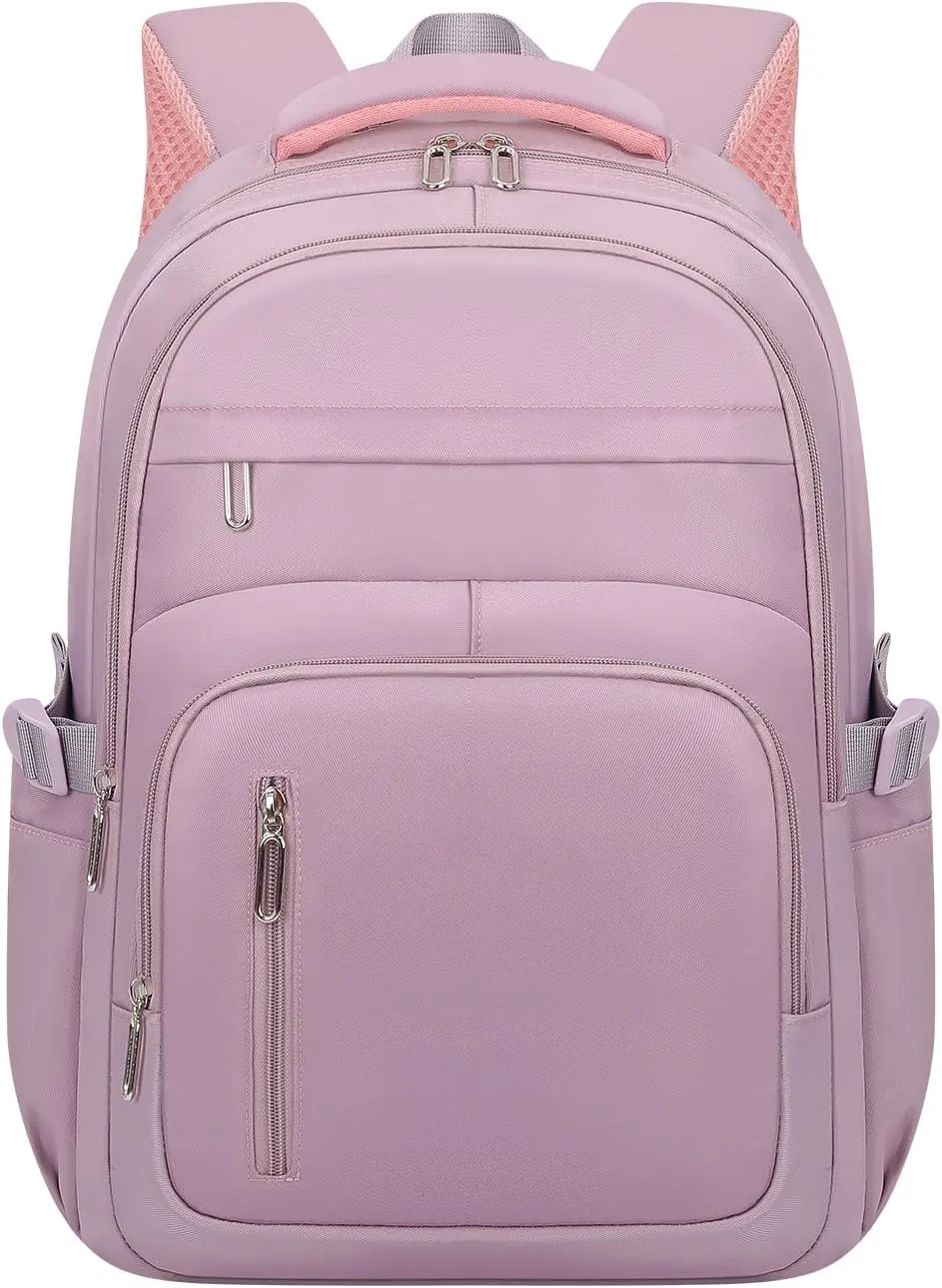 Cute School Backpack for Women Men Casual Travel Laptop Backpack Aesthetic Lightweight College Bookbags for Kids(Purple)