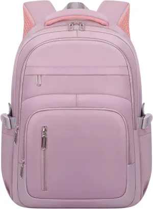 Cute School Backpack for Women Men Casual Travel Laptop Backpack Aesthetic Lightweight College Bookbags for Kids(Purple)