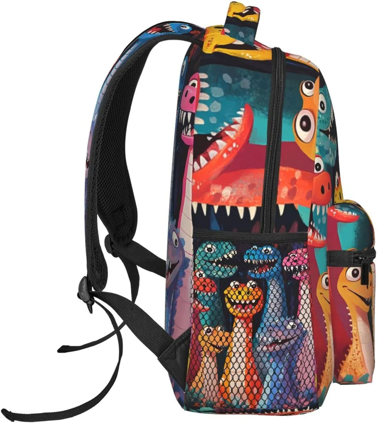 Cute Smiling Dino Practical Backpack For Trekking Men/Male Women/Female