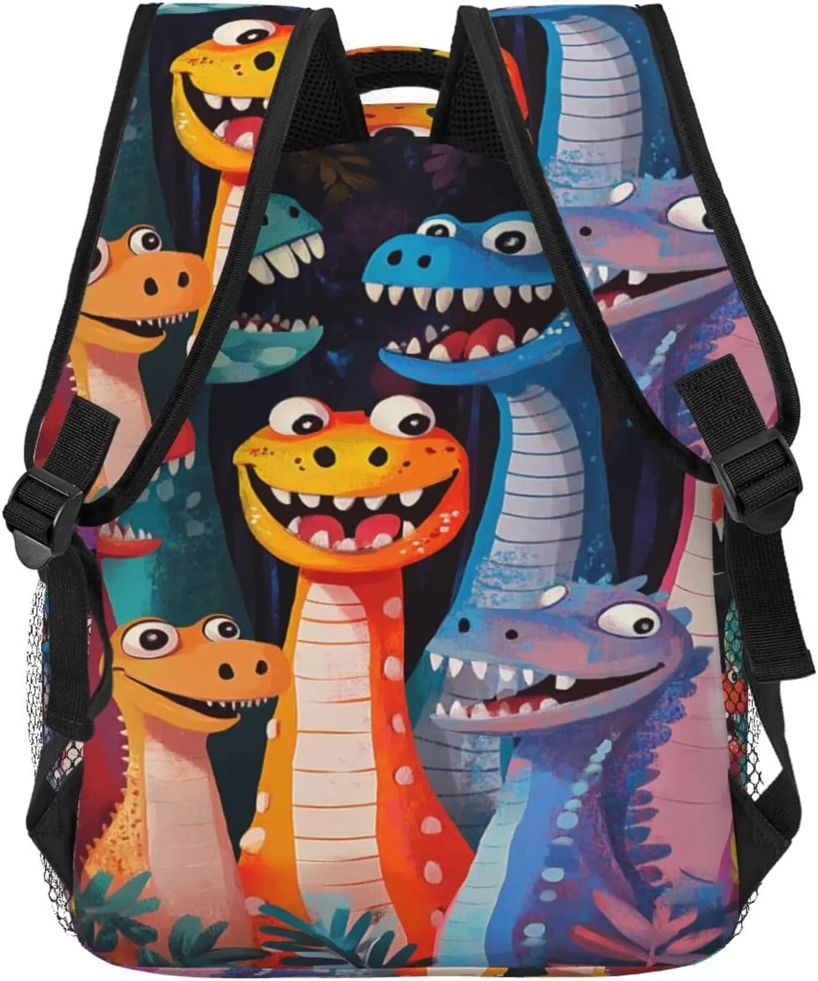 Cute Smiling Dino Practical Backpack For Trekking Men/Male Women/Female