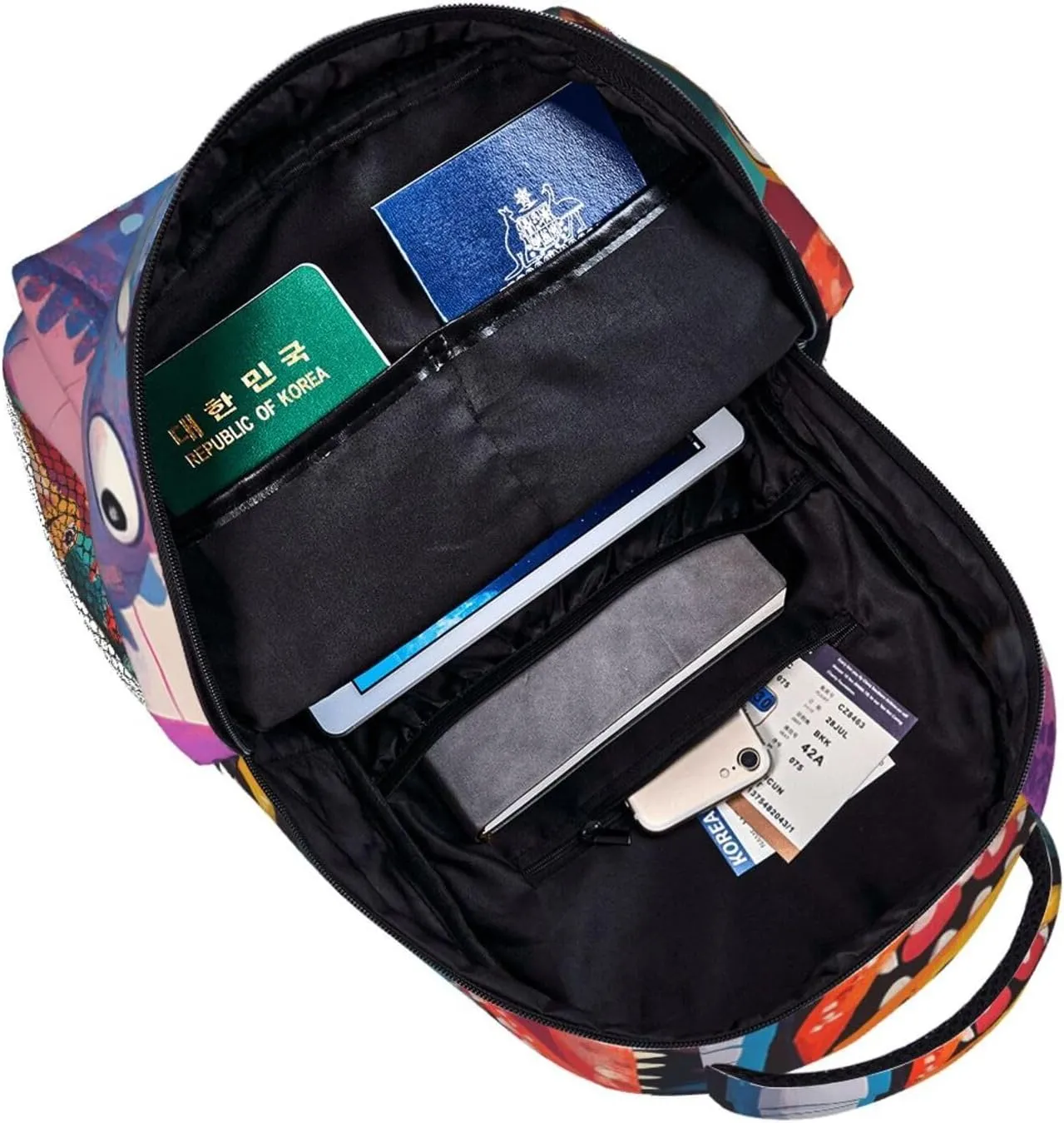 Cute Smiling Dino Practical Backpack For Trekking Men/Male Women/Female