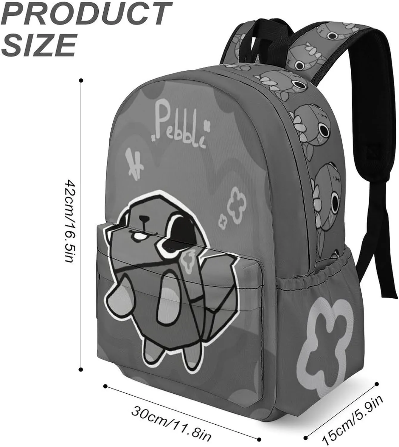 Dandy's World Backpack 16.5 Inch Single Compartment Double Shoulder Cartoon Cute Travel Backpack Lightweight (Style-3)