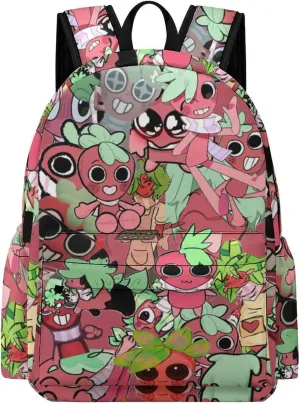 Dandy's World Backpack 16.5 Inch Single Compartment Double Shoulder Cartoon Cute Travel Backpack Lightweight