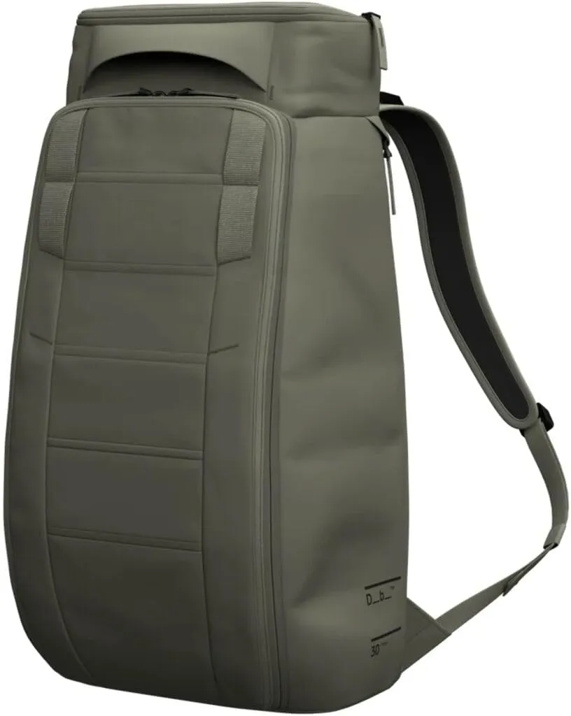 Db Journey The Hugger Backpack - Durable Travel Backpack with Laptop Compartment & Pockets for Work, Luggage Backpack with Roller Bag Hook Up System, 30L - Moss Green