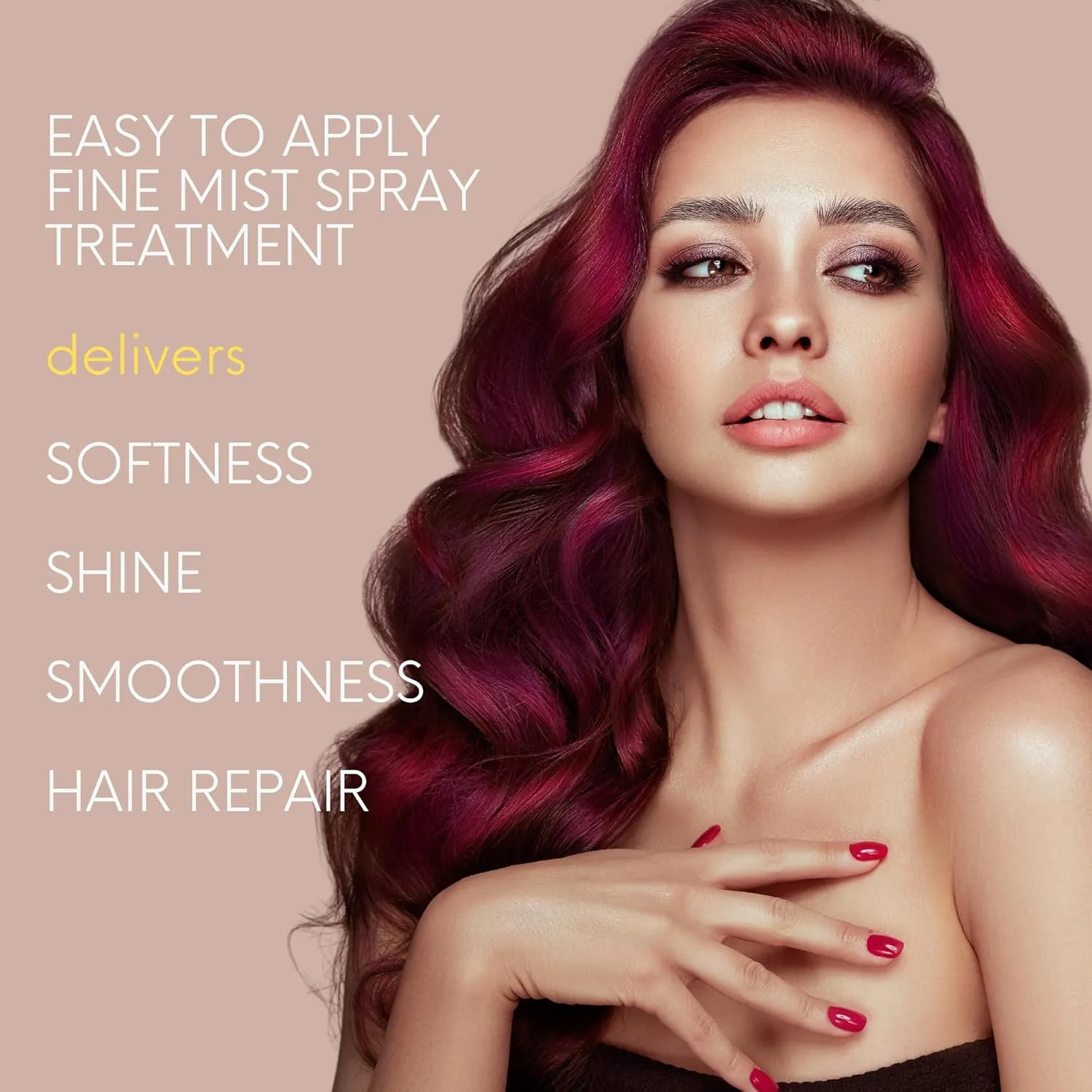 DermOrganic Shine Spray Therapy with Argan Oil – Smooths, Repairs, & Strengthens Hair, 4 fl.oz
