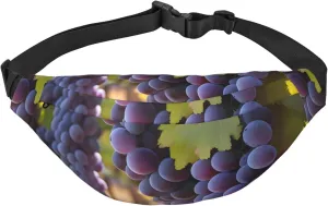 Desert Grapes Men'S And Women'S Waist Pack, Crossbody Bag With Adjustable Belt For Running, Traveling, Sports, Hiking