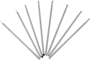 Djustable Tent Poles 8 Pack Replacement Poles for Camping Tarp Poles Stakes Essential for Outdoor Activities