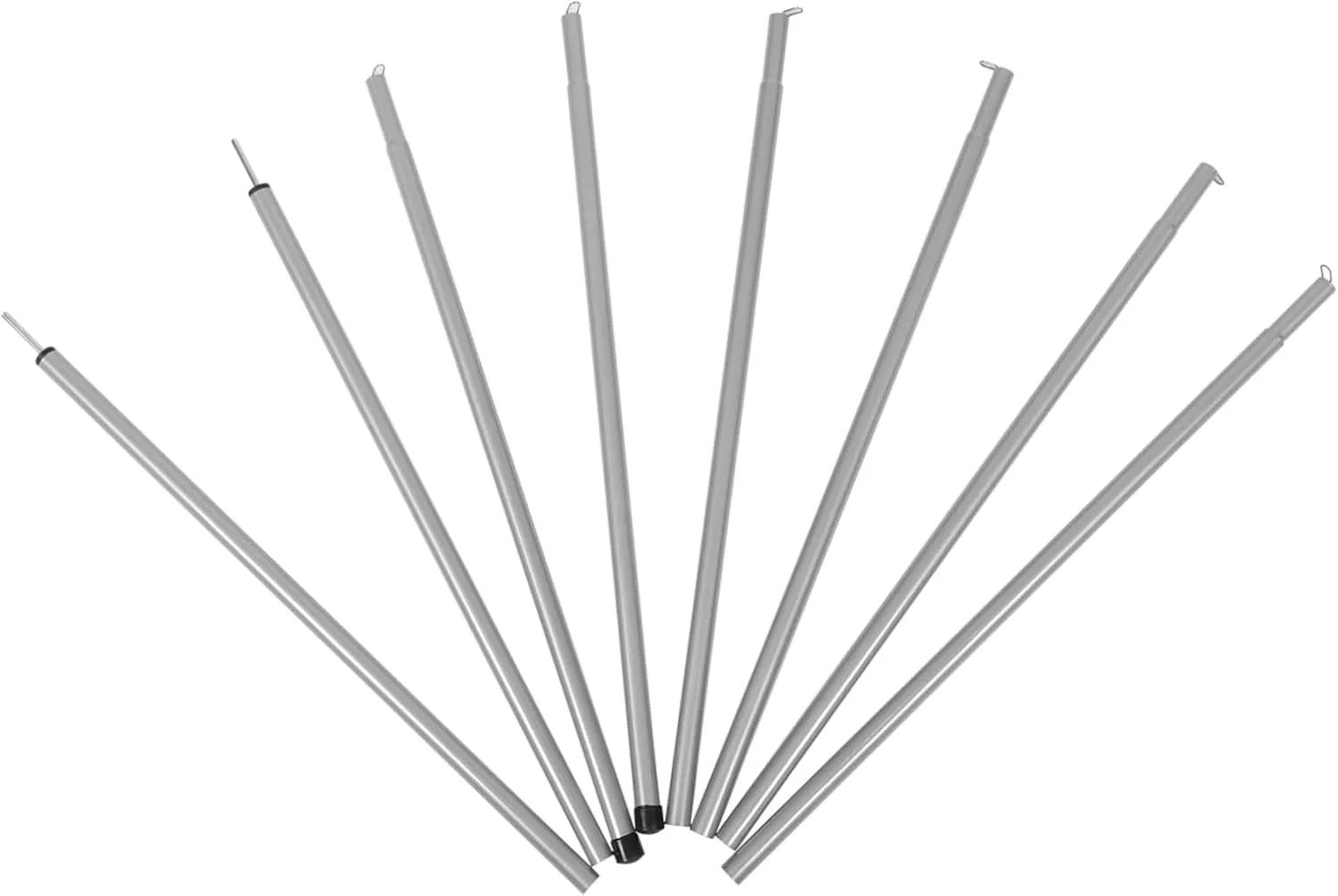 Djustable Tent Poles 8 Pack Replacement Poles for Camping Tarp Poles Stakes Essential for Outdoor Activities