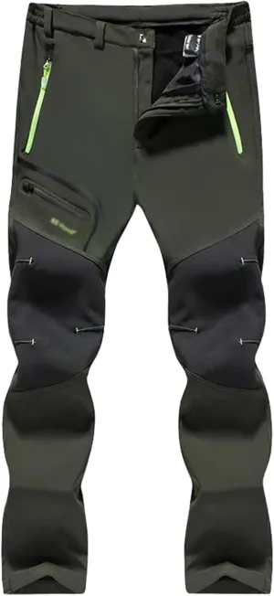 Donggu Outdoor Hiking Trousers for Men Lightweight Quick Dry Men's Fishing Pants with Zipper Pockets