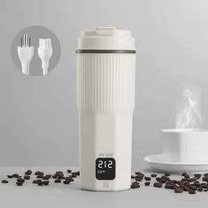 Dual Voltage Travel Electric Kettle, 13oz (380mL), 110-220V~, 316 Stainless Steel Interior, Portable Kettle for Travel, BPA-Free