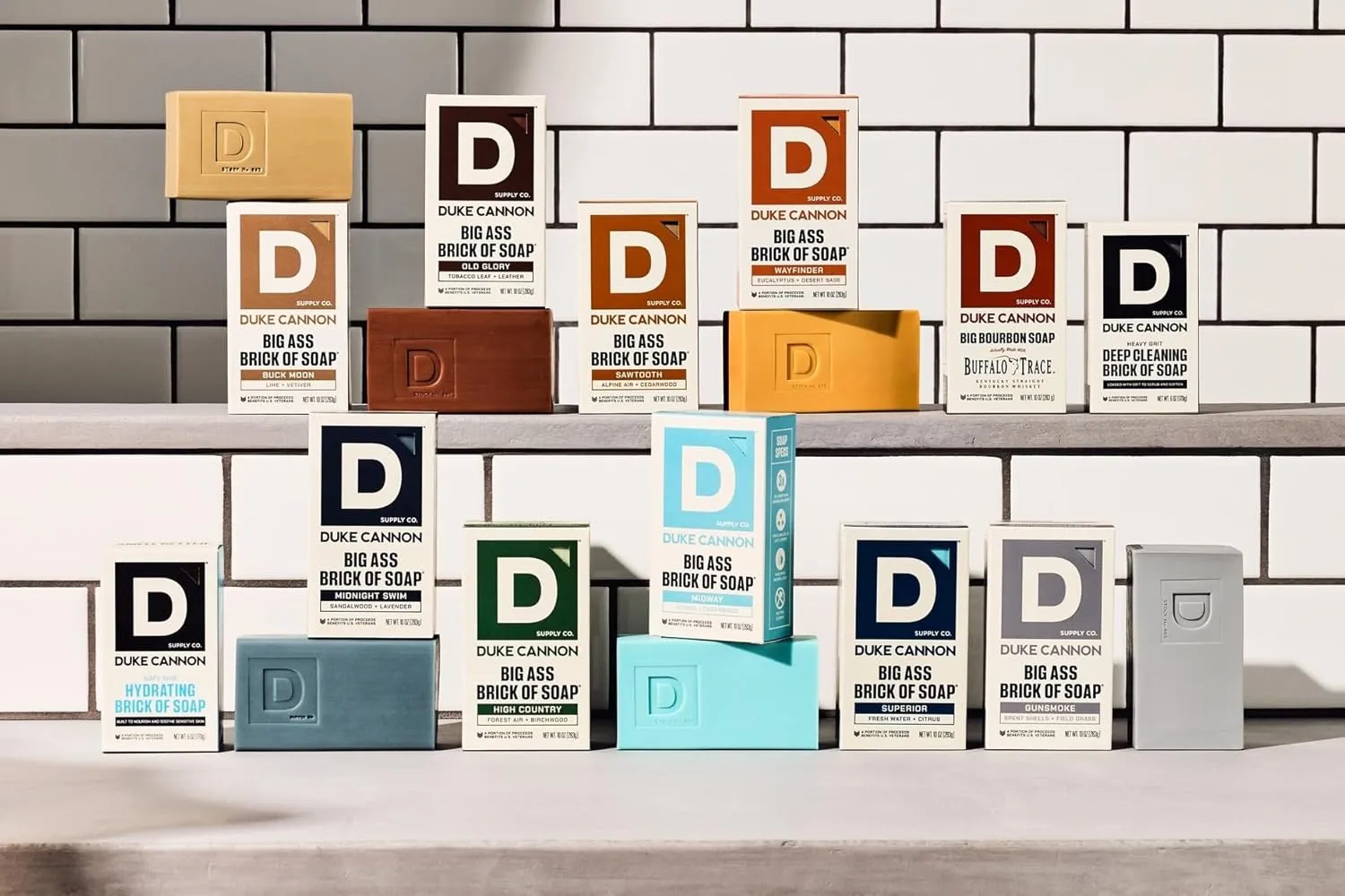 Duke Cannon Big Brick of Soap for Men – 3 Pack Variety | 10 oz Each | Triple Milled Bar Soaps | Long-Lasting | Natural Oils | Mens Bar Soap Set
