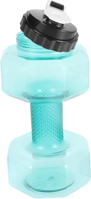 Dumbbell Shape Water Bottle Capacity Fitness Kettle for Outdoor Activities Portable Gradient Design for Hydration Arm Workout
