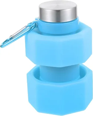 Dumbbell Shape Water Bottle Portable Fitness Hydration Container Lightweight for Gym Outdoor Sports School Easy to Clean
