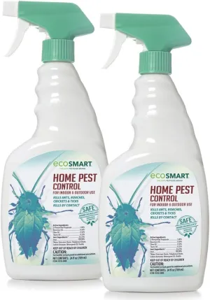 EcoSmart Natural, Plant-Based Indoor/Outdoor Home Pest Control, 24 Ounce Ready-to-Spray Bottle (Pack of 2)