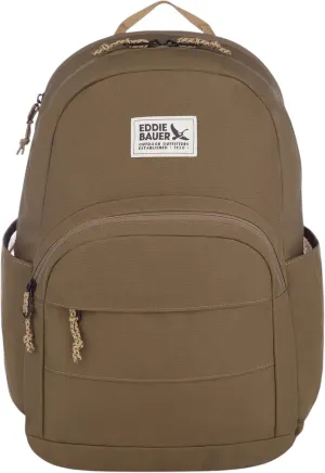 Eddie Bauer Backpack | EDC | Work | Travel | Commuter | Padded Laptop Sleeve | Bottle Pockets | Lightweight | Durable, Campus-Adler Green, 26L