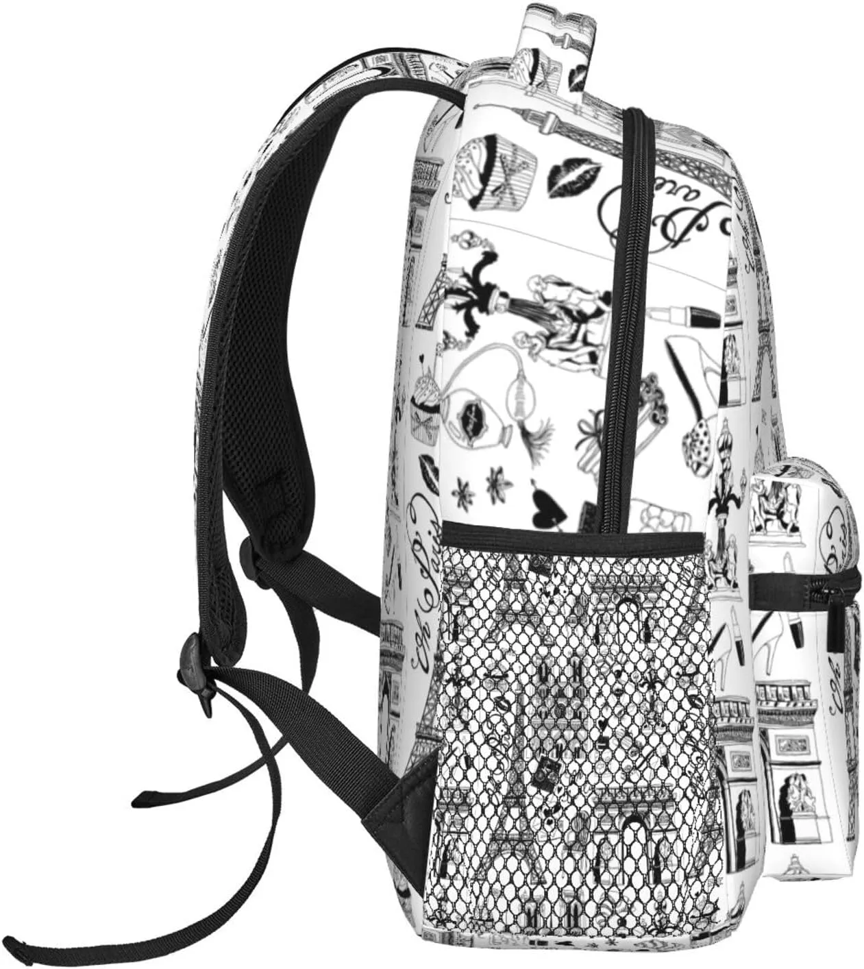 Eiffel Tower Paris Backpack Laptop Backpack Sports Travel Shoulder bag Light casual backpack