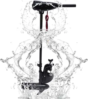 Electric Towed Outboard Motor, 12v Beam Type Fishing Boat Engine 800w, 8 Speed Outboard Motor Engine, Suitable For Sea Water Rail Installation On Fishing Boats, With Adjustable Handle