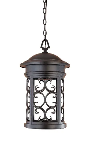 Ellington One Light Hanging Lantern in Oil Rubbed Bronze