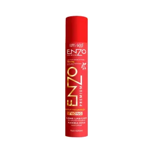 El.pis Gold Enzo Premium Hair Spray| Curl Enhancing With Flexible Hold, Long Lasting, No Greasy Residue| All-Day Shine |Pure, Fresh And Beautiful | Suitable for All Hair Types | 420ML| Pack Of 1