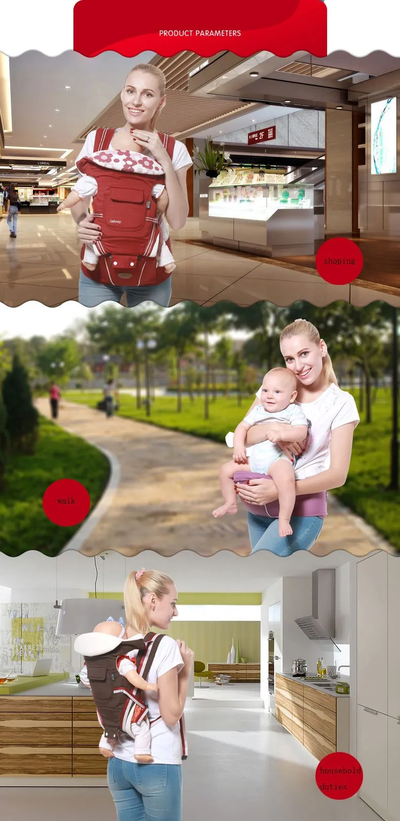 Ergonomic Baby Carrier/Backpack for Newborn and Kids on Sale