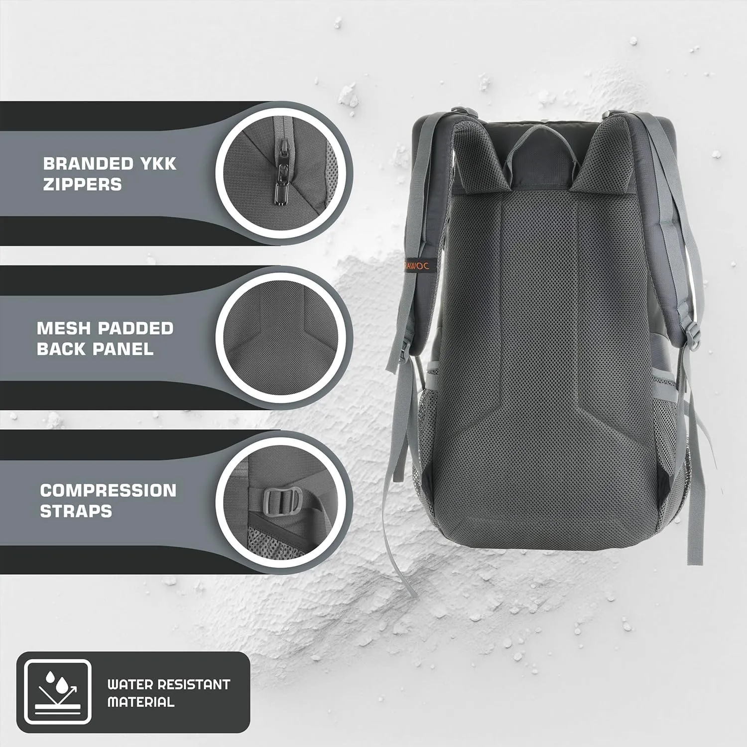 FALCON 40 L Travel Laptop Backpack for Men and Women, Casual Daypack with Rain Cover Hiking,Trekking, Travelling Bag