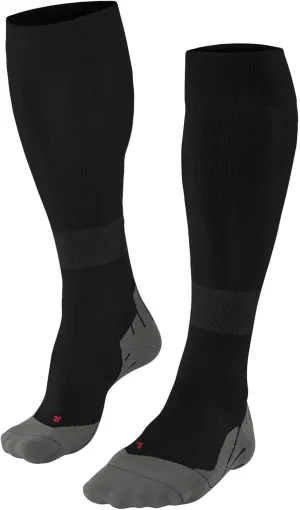 FALKE Women's RU Compression Energy Running Socks, Black (Black-Mix 3010), 5-7.5