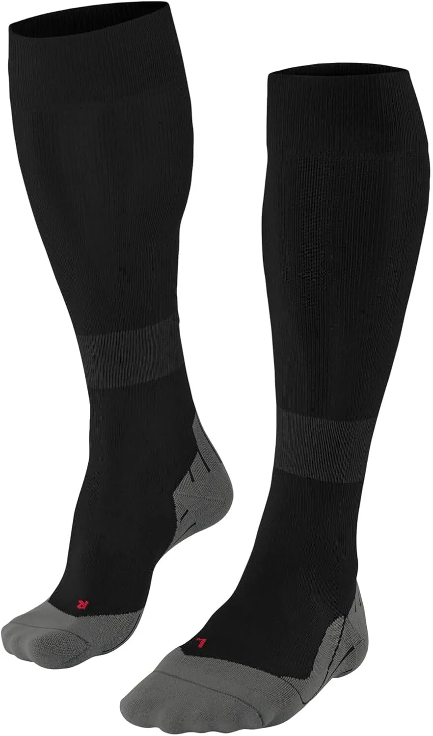 FALKE Women's RU Compression Energy Running Socks, Black (Black-Mix 3010), 5-7.5