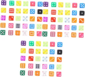 FAVOMOTO 3sets Large Number Dice Game Resin Dice Set Board Game Props Toy Number Dices 30pcs*3