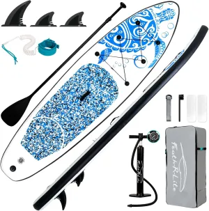 FEATH-R-LITE Inflatable Ultra-Light 10'×30''/10'6''×33'' Stand Up Paddle Board for All Skill Levels with Premium SUP Paddleboard Accessories,Non-Slip Comfort Deck for Youth & Adults
