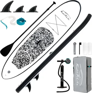 FEATH-R-LITE Inflatable Ultra-Light 10'×30''/10'6''×33'' Stand Up Paddle Board for All Skill Levels with Premium SUP Paddleboard Accessories,Non-Slip Comfort Deck for Youth & Adults