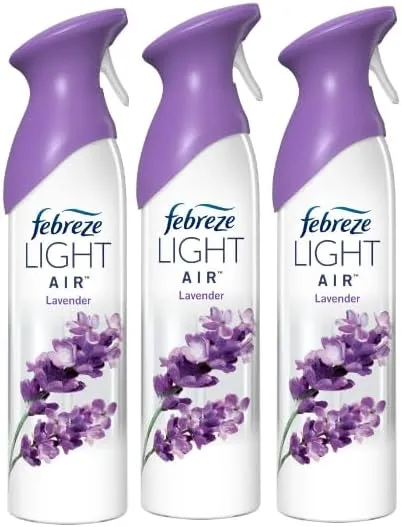 F.e.b.r.e.z.e Air Freshener Spray,Odor Eliminator, 3 Count, 8.8 Ounce (Pack of 3) (Lavender)