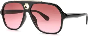 FEISEDY Retro Square 70s Sunglasses for Women Men Vintage Trendy Aviator Sun Glasses B2913