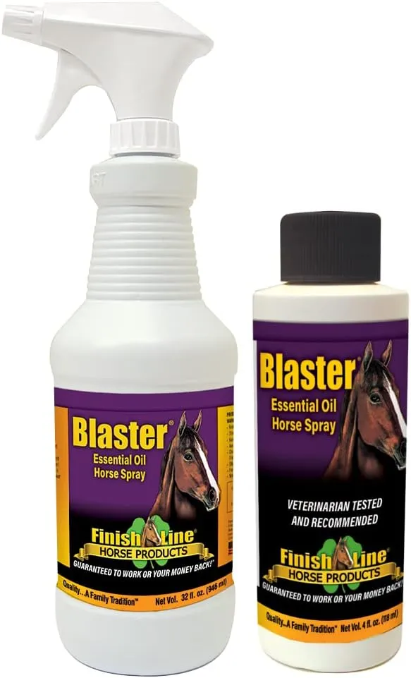 Finish Line Horse Products Blaster Combo (4-Ounce With Spray Bottle)