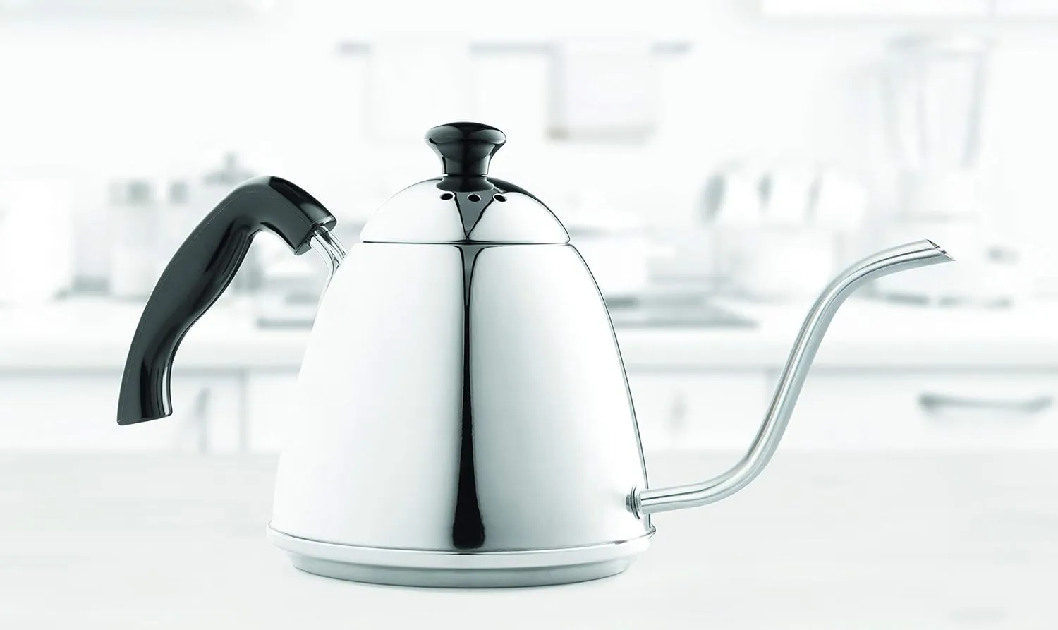 Fino Pour Over Gooseneck Coffee Kettle, 18/8 Stainless Steel, 6-Cup, 1L Capacity