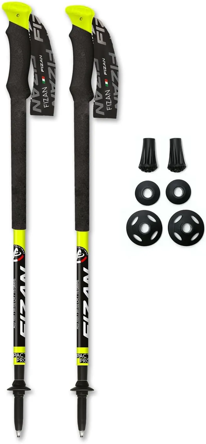 Fizan Compact Pro - 6.1 oz Ultralight Adjustable Trekking Poles for Trail Running and Hiking