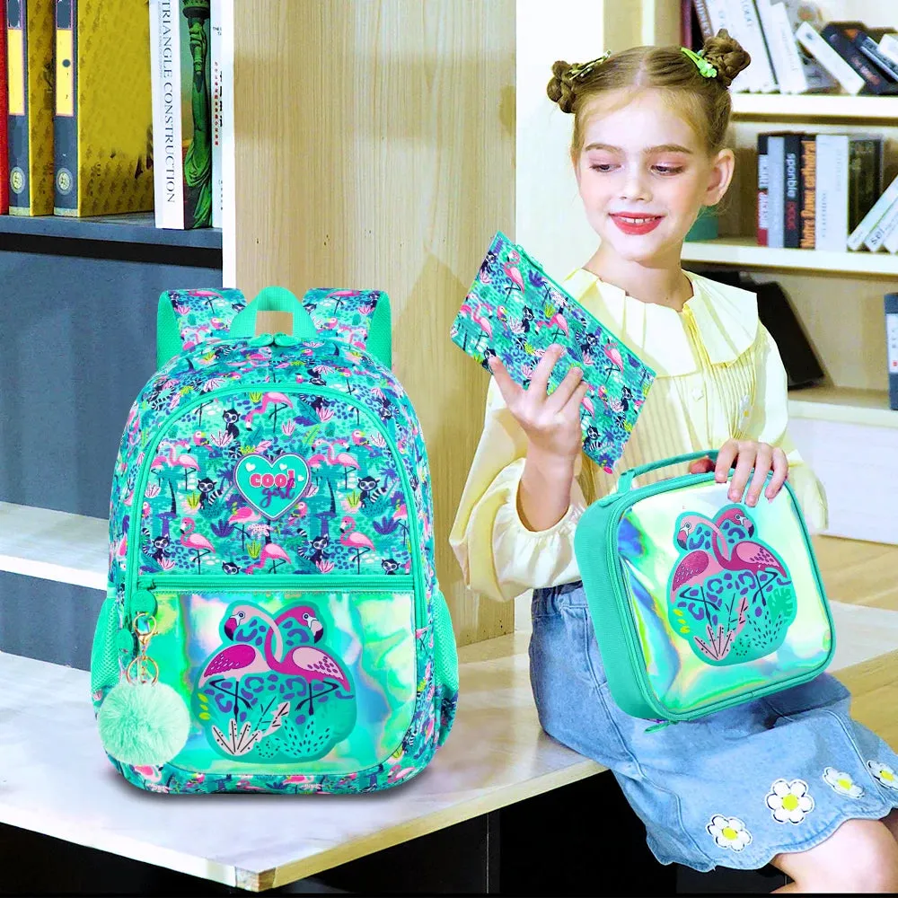 Flamingo School Bag Set