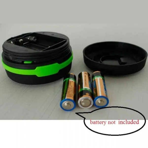 Foldable Mini LED Camping Lights Outdoor Waterproof Night Lighting Fishing Hiking Lamp Green