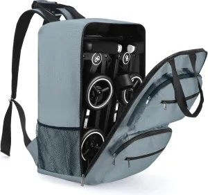 Foldable Stroller Travel Bag Backpack, Compatible with GB Pockit & Pockit Air Plus, Lightweight All Terrain Stroller Travel Backpack for Airplane (Grey)