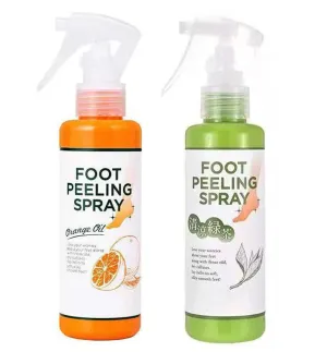 Foot Peeling Spray Orange Oil,Foot Peeling Spray That Remove Dead Skin,Remove Dead Skin within Seconds,Hydrating Nourish Peel Off Spray,Exfoliating Peeling & Calluses on Feet 110 ML (Green Orange)