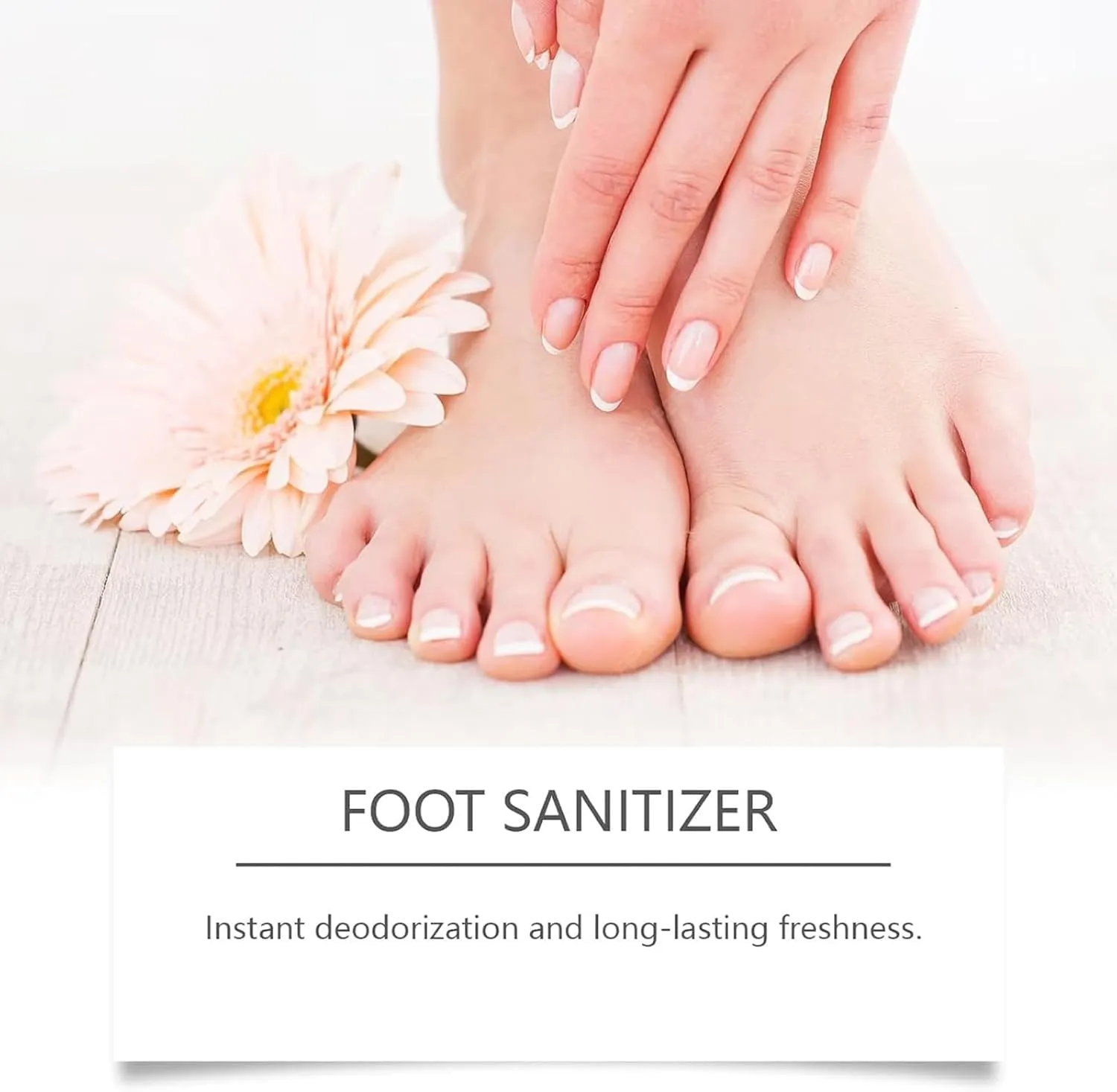 Foot Sanitizer Spray with Tea Tree Oil，Foot & Nail Sanitizer Spray with Tea Tree Oil,Contains Natural Tea Tree Oil and Aloe Vera, 3.38oz/Bottle (3pcs)