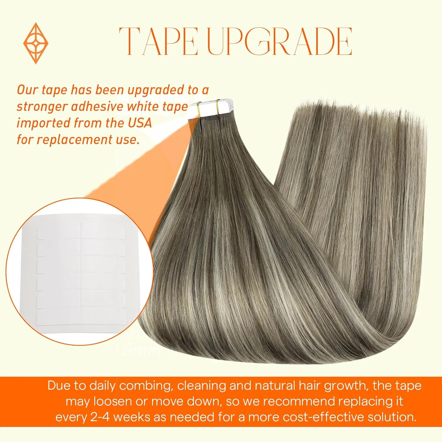 Full Shine Invisible Tape in Hair Extensions Balayage Brown and Blonde 7/1000/7 Seamless Hair Extensions Tape in Straight Tape in Human Hair Extensions 22 Inch 50G Skin Weft Tapes Extensions 20 Pcs