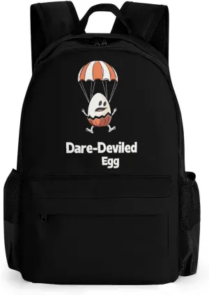 Funny Egg Dare-Deviled Egg Travel Laptop Backpack 16 Inch Computer Bag Lightweight Work Bag Daypack for Men Women