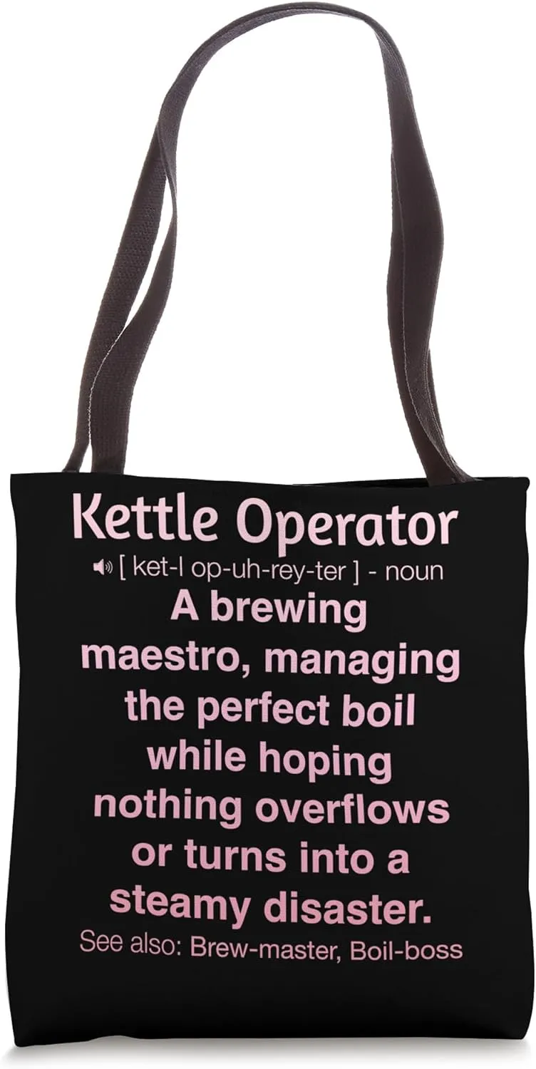 Funny Kettle Operator Tote Bag