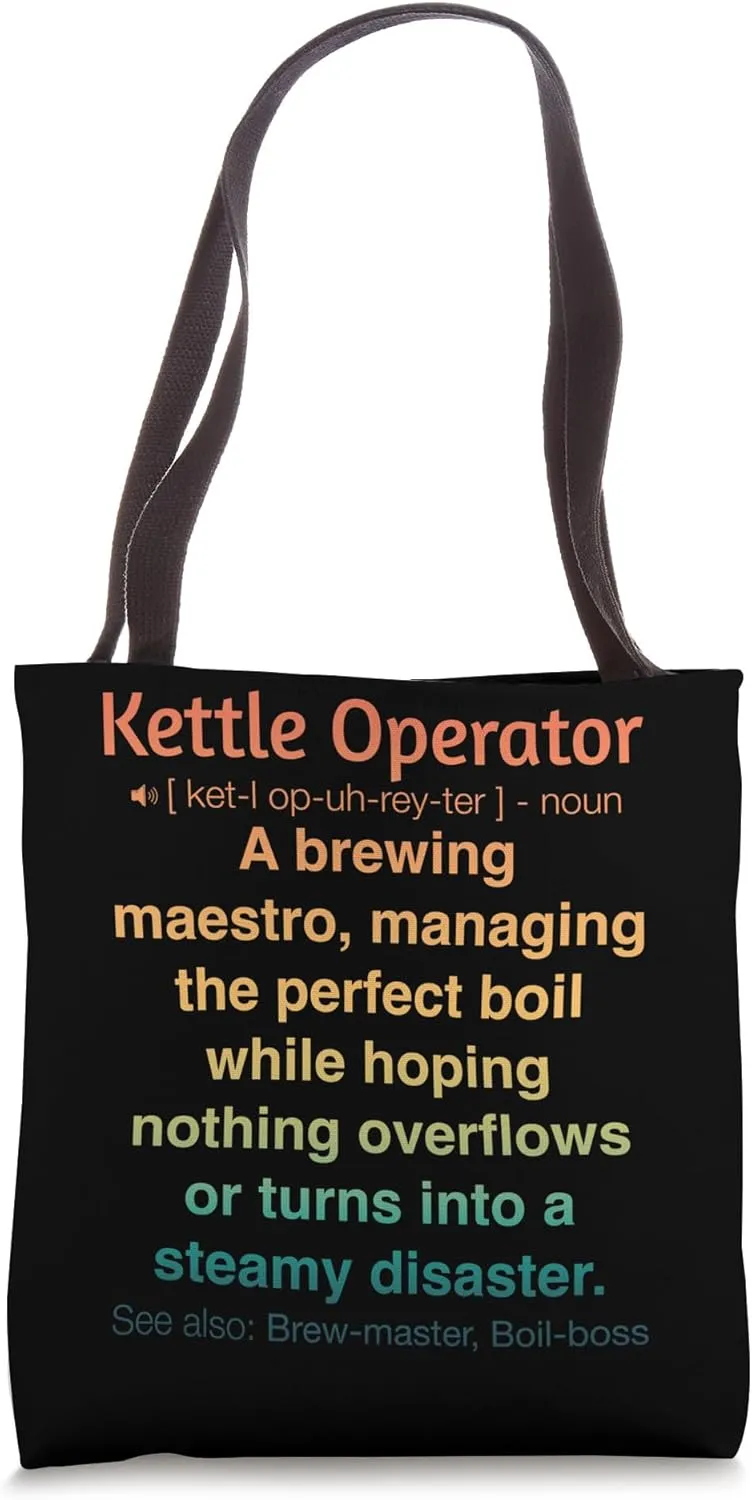 Funny Kettle Operator Tote Bag